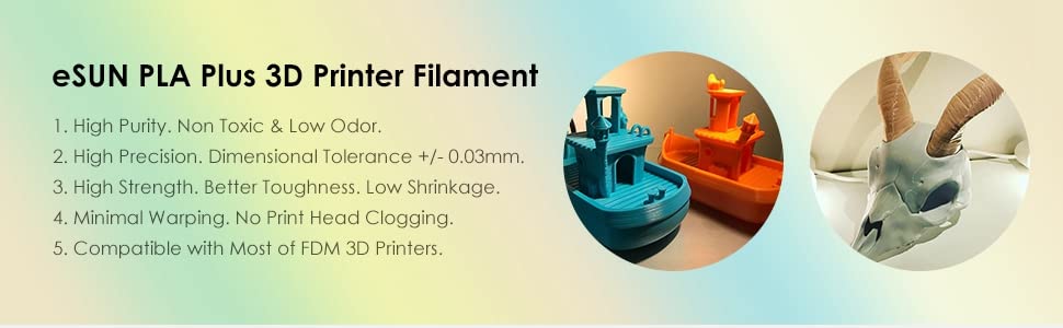 Filament PLA+ eSUN Bobine 1Kg 1,75mm Maroc - Moussasoft